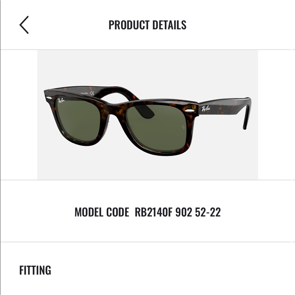 RAY-BAN | Original Wayfarer | Tortoise and Green Lenses